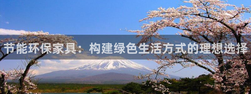 杏宇登陆线路：节能环保家具：构建绿色生活方式的理想选择